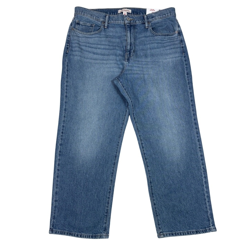 Lucky Brand High-Rise Straight Leg Jeans in Medium Blue
